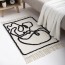 Wholesale Ins Hot Selling Unique Design Living Room Tufted Carpet Rug Couple Pattern Outdoor Floor Door Mat 