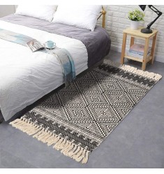 2022 Boho Style Home Decor Cotton Woven Floor Indoor Outdoor Living Room Carpets And Rugs For Sale 