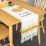 Wholesale Modern Party Table Decoration Woven Dining Table Runner Boho Farmhouse Kitchen Cotton Printed Elegant Table Runner 