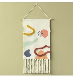 Custom Boho Home Wall Decor Printed Handmade Hanging Bohemian Modern Room Cotton Woven Tufted Tapestry Wall Hanging 