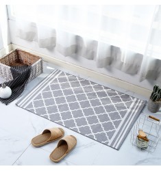 2022 New Arrival Geometry Design Washable Floor Mat Custom China Carpet Floor Mats For Bathroom Living Room 