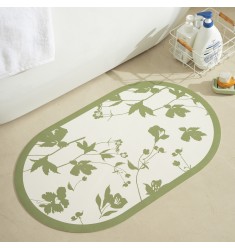 Premium Non-Slip Bathroom Mat | Cream Style Water Absorbent Anti-Slip Kitchen Rug | Dirt-Resistant Door Mat