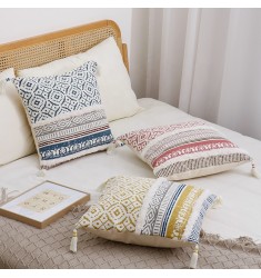 Boho Bedroom Pillow Case Home Pillow Covers Bohemian Cushion Cover Modern Moroccan Style Pillow Cover For Home Decor 