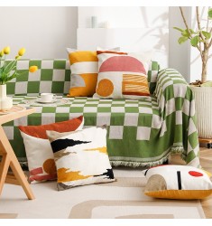 New Modern Luxury Colorful Cotton 100% Nordic Style Pillow Cover Embroidery Kid Room Home Decorative Cushion Cover For Sofa 