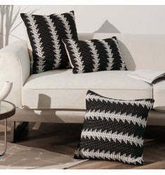 Decorative Throw Pillows Covers Black And White Forest Throw Pillow Case With Zipper Throw Pillows For Home Decor 