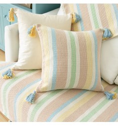 Boho Christmas Pillow Covers Soft Woven Decorative Throw Pillow Covers For Sofa Bedroom Living Room Rainbow Pillow Cover 