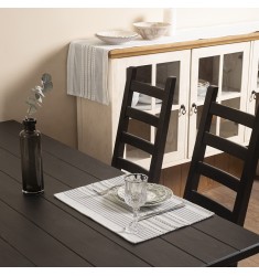 Wholesale Eco-Friendly farmhouse boho cotton machine woven washable dining table placemat for restaurants