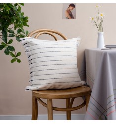 Hot Selling Nordic Style Simple Design Yarn Dyed Jacquard Handmade Home Cotton Woven Throw Pillow Case Cover 