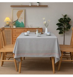 New Design Plain Color 100% Cotton Woven Fabric Hotel Buy Table Cloths For Kitchen Home 