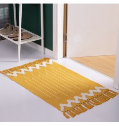 Hot Selling Modern Boho New Design Colorful Tufted Throw Cotton Woven Jacquard Rug Kids Room Bedroom Carpets And Rugs 