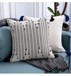 New Arrival Hot Selling Wholesale Cotton Woven Hand Made Boho Pillow Cover Home Decorative Throw Cushion Cover For Sofa Decor 