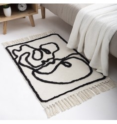 Wholesale Ins Hot Selling Unique Design Living Room Tufted Carpet Rug Couple Pattern Outdoor Floor Door Mat 