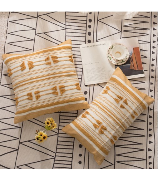 Wholesale Boho Home Decor Sofa Pillows Decorative Set Modern Farmhouse Handmade Stripe Couch Pillow Cover 