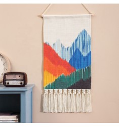 Wholesale New Design Cotton Woven Printed Pattern Wall Hanging Decore Geometric Pattern Tapestry Wall Hanging 