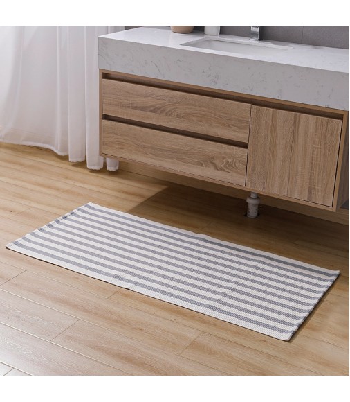 Home Decor Cotton Woven Stripe Area Carpet Line Boho Rugs Living Room Farmhouse Throw Classic Living Room,Bedroom 