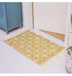 Modern Geometric Hand Tufted Boho Handmade Tassel Floor Mat Nordic Farmhouse Carpet Living Room Rugs 