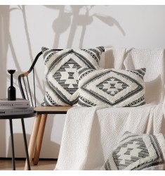 2022 New Arrival Tufted Boho Modern Throw Pillow Covers Rectangle European Geometric Cushion Cover Throw Pillowcase Home Decor 