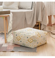 New Christmas Modern Moroccan Pouf Ottoman Footstool Outdoor Abstract Home Decor Flocking Boho Pouf Cover Pouf Ottomans 