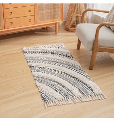 Wholesale Christmas Nordic Boho Style Luxury Carpet Cotton Woven Handmade Tufted Printed Carpets And Rugs For Kids Roome Decor 