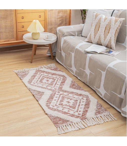 Christmas Custom Rug Nordic Boho Style Luxury Carpet Living Room Decoration Cotton Woven Tufted Printed Carpets And Rugs 