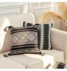 2022 New Custom Christmas Wholesale Boho Luxury Home Decorative Machine Cotton Woven Throw Pillow Covers Sofa Cushion Covers 