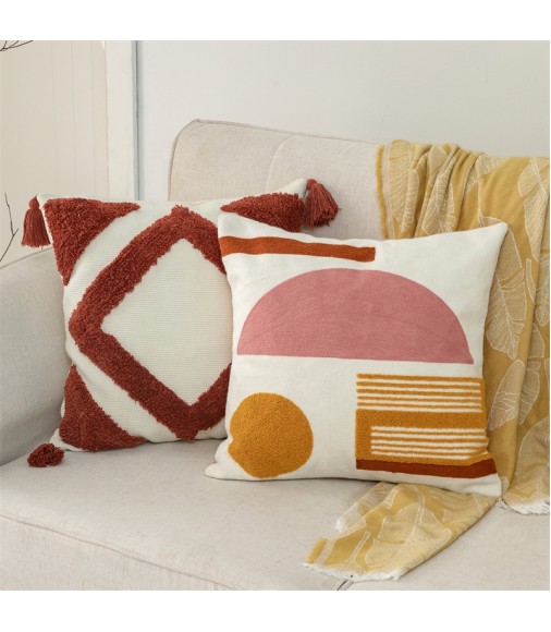 New Arrivals Boho Nordic Farmhouse Cushion Cover Home Decoration Cotton Woven Tufted Sofa Decor Throw Pillow Case 