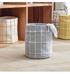 New Modern Boho Foldable Kids Toy Storage Basket Cotton Jacquard Woven Storage Baskets Washing Laundry Basket Storage 