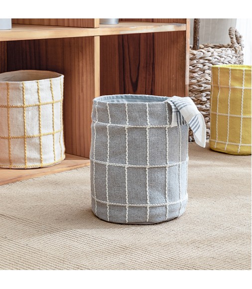 New Modern Boho Foldable Kids Toy Storage Basket Cotton Jacquard Woven Storage Baskets Washing Laundry Basket Storage 