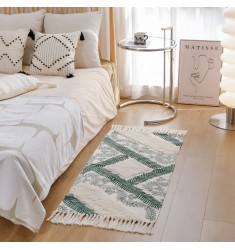 Modern Designer Rugs Boho Style Farmhouse Moroccan Rug Floor Decor Cotton Woven Tufted Printed Carpets And Rugs Living Room 