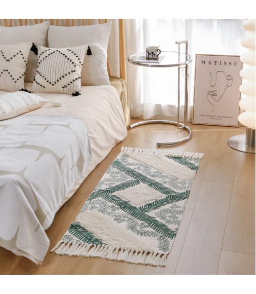 Modern Designer Rugs Boho Style Farmhouse Moroccan Rug Floor Decor Cotton Woven Tufted Printed Carpets And Rugs Living Room 