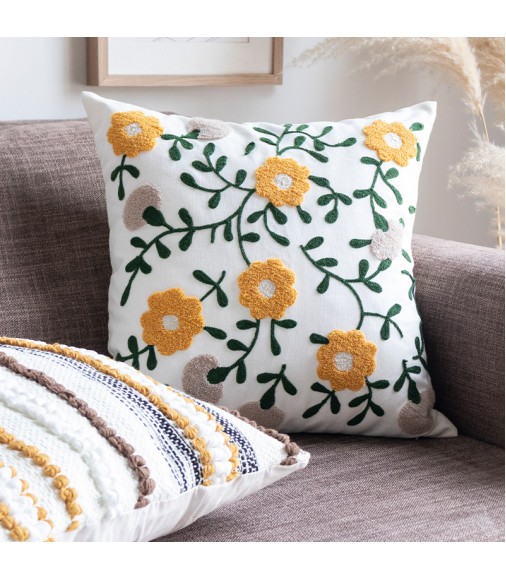 2021 New Arrival High Quality Modern Cushion Covers Embroidered Home Sofa Decoration Farmhouse Hand Woven Printed Cushion Cover 