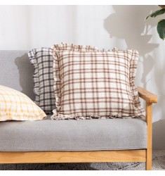 New Arrival Farmhouse Christmas Colorful Plaid Throw Pillow Cover Case Modern Home Wedding Decorative Boho Cushion Cover 
