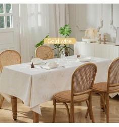 New Launching Modern Luxury Wire Jacquard Table Cover Ins Home Kitchen Wedding Party Decoration Designer Plaid Tablecloth 