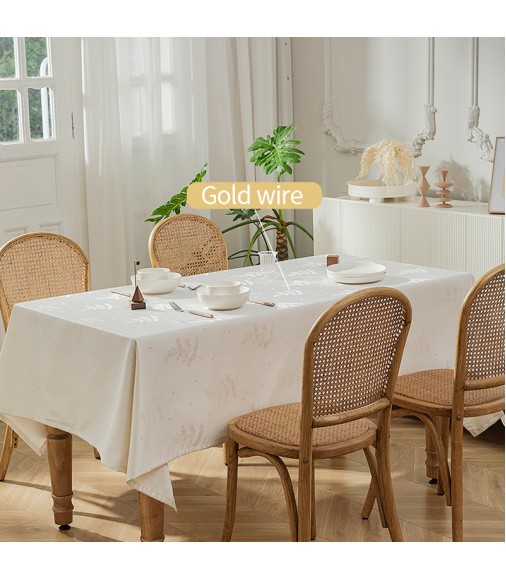 New Launching Modern Luxury Wire Jacquard Table Cover Ins Home Kitchen Wedding Party Decoration Designer Plaid Tablecloth 