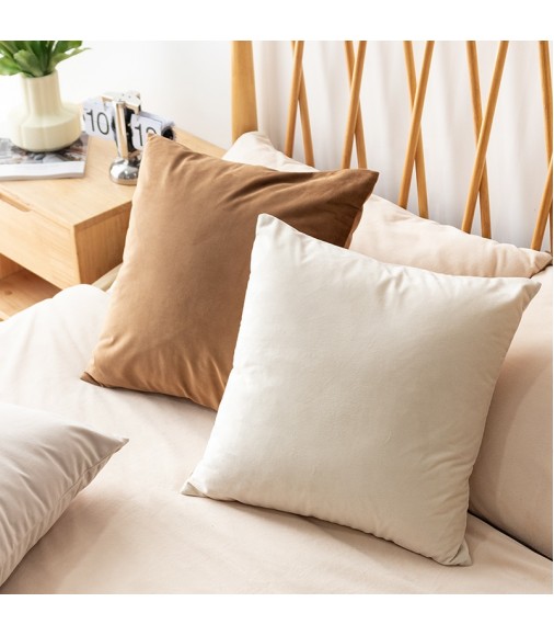 Sustainable Low Moq Pillow Covers Modern Home Chair Sofa Decor 100% Polyester Velvet Pillow Case Super Soft Throw Pillow Cover 