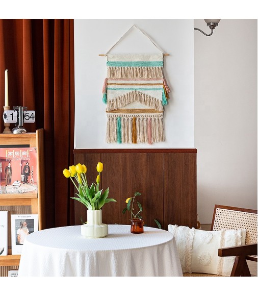 New Arrivals Jacquard Woven Tapestry Hand Made High Quality Colorful Bohemia Syule Woven Tapestry For Wall Hanging 