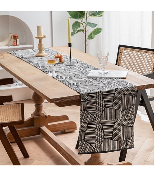 New Products Unique Modern Style Table Runner Decoration Jacquard Reversible Woven Table Runners For Table Decor 