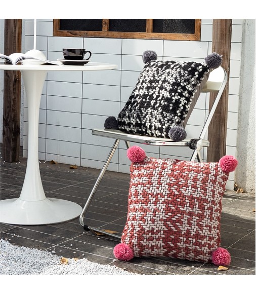 New In Stock Cushion Cover Fast Shipping Customised Crochet Knit Wool Pillow Cover Living Room Sofa Decor 