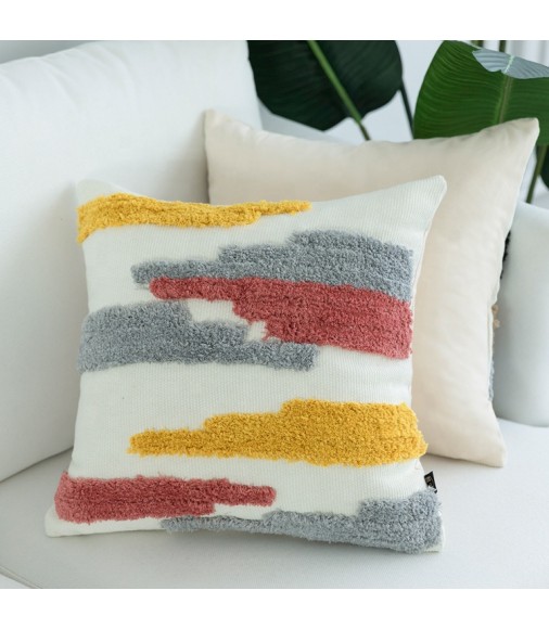 Modern New Product Ideas Tufted Trending Decorative Geometric Stripe Throw Luxury Pillow Cover 