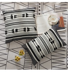 2022 Amazon Hot Selling Bohemia Boho Farmhouse Style High Quality Cotton Woven Cushion Cover Decorative Pillow Covers 