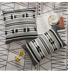 Amazon Hot Selling Bohemia Boho Farmhouse Style High Quality Cotton Woven Cushion Cover Decorative Pillow Covers 