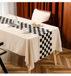 Modern Ins Style Amazon Trending Products Wedding Decor Soft Velvet Polyester Table Runner For Table Decoration 