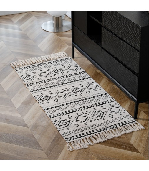 In Stock Low Moq Cheap Printed Cotton Woven High Quality Area Rugs For Home Decor 