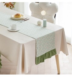 2022 New Trending Korean Style 100% Cotton Printing Table Runner For Table Decor 