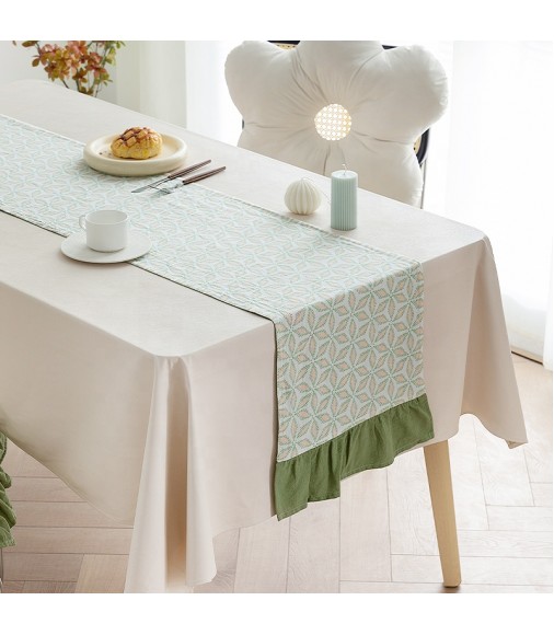 New Trending Korean Style 100% Cotton Printing Table Runner For Table Decor 