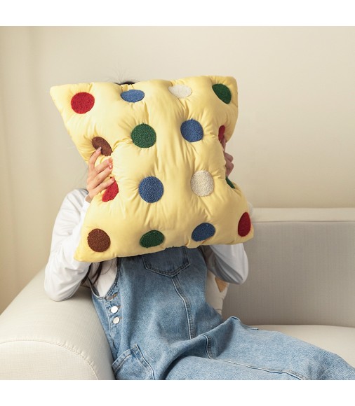 Customized 18x18 Inch Modern Style Geometric Embroidery Decorative Throw Pillow Cover 