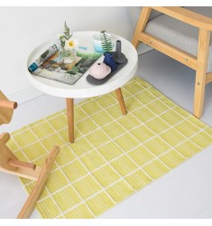 China Home Decor Cotton Woven Floor Mat Machine Wash Bedroom Area Rug Modern 