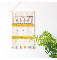 New Custom Bohemian Wall Tapestry Silk Printed Tufted Kids Room Decor Cotton Woven Tapestry Wall Hanging Wall Art Decor 