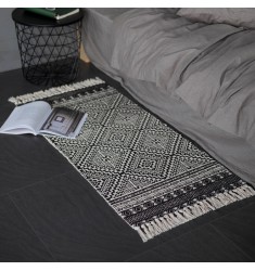 Classical Geometry Pattern Carpet Custom Silk Printing Floor Mat For Living Room 