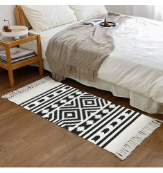 Christmas Moroccan Modern Carpets And Rugs Home Living Room Decorative Large Rugs Custom Cotton Woven Printed Area Rugs 